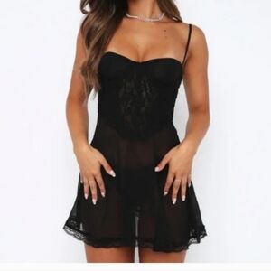 Whitefox Mesh Lingerie Dress